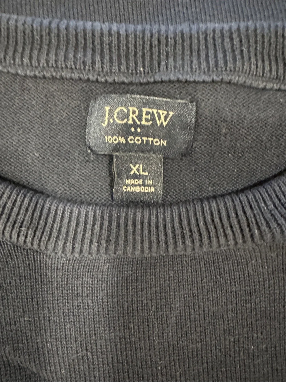 J. Crew Men’s Dark Blue Crewneck Sweater